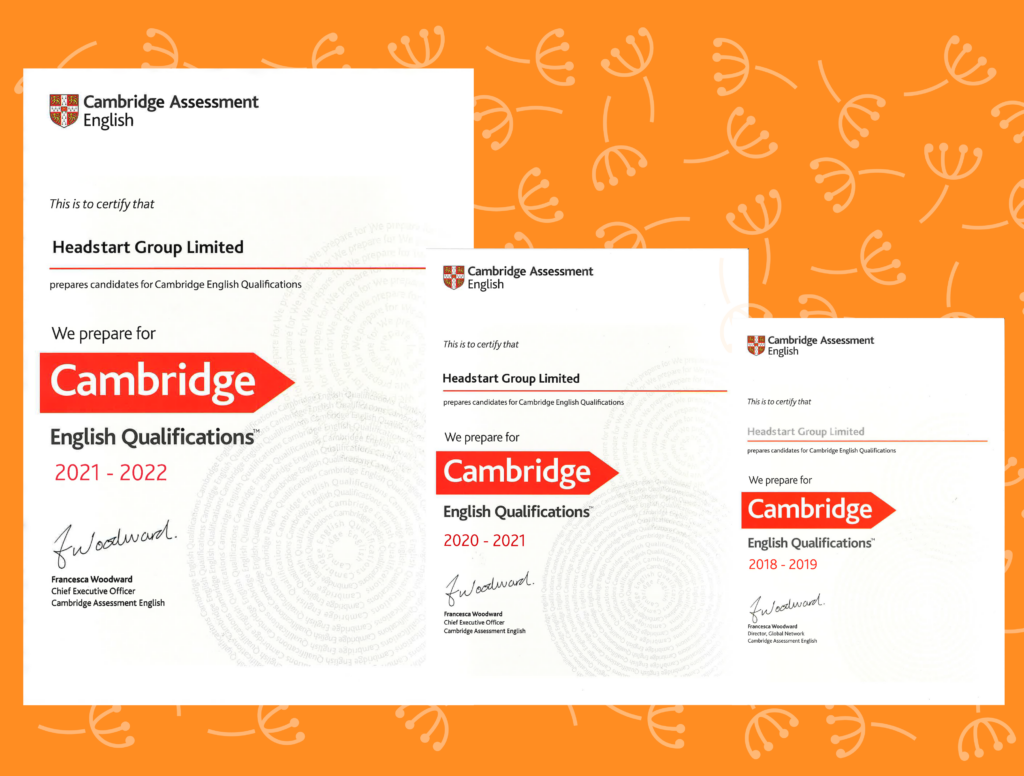 ECA , Cambridge YLE Programmes​ -certificates
